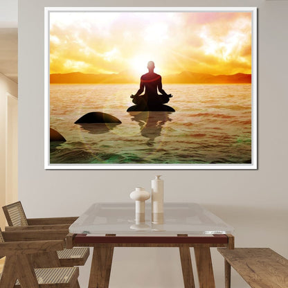 Meditation Master Canvas Wall Art