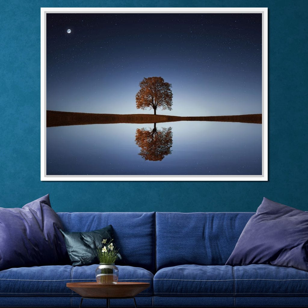 Tree Reflection Canvas Wall Art