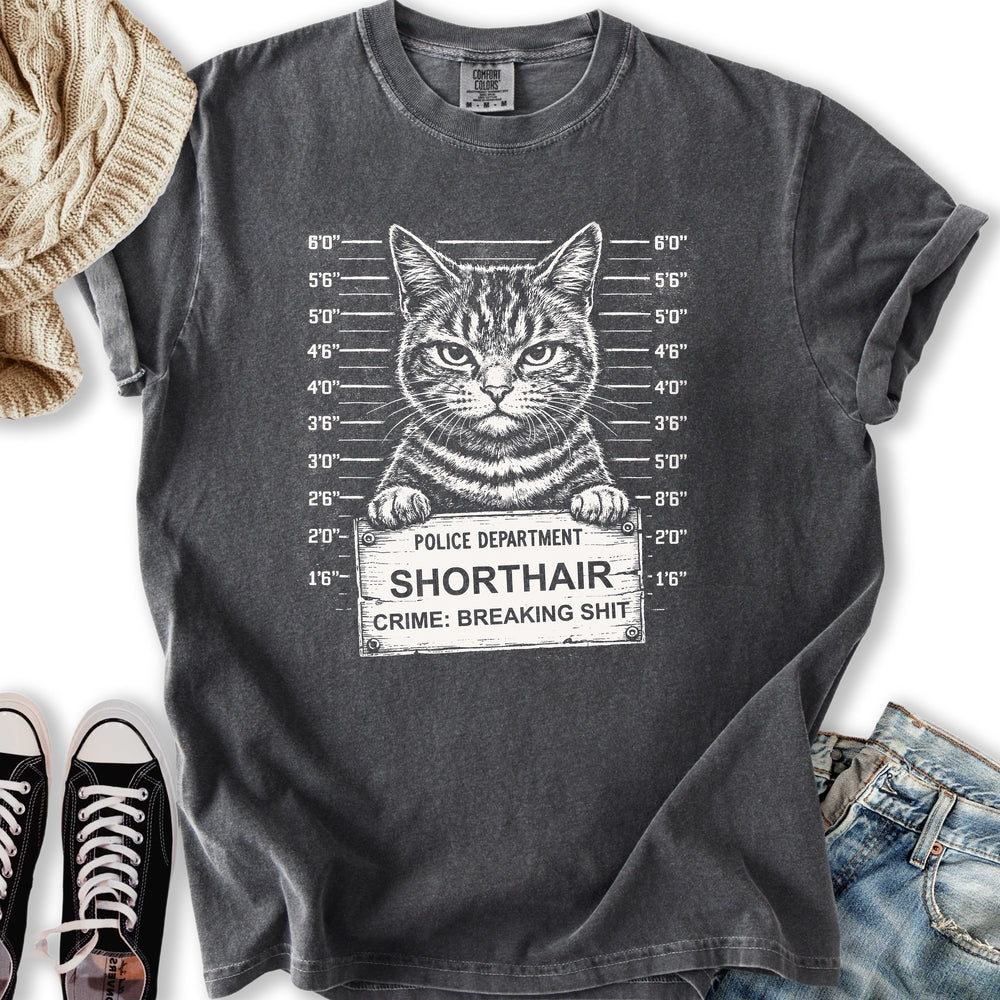 Cat Mugshot Relaxed Tee