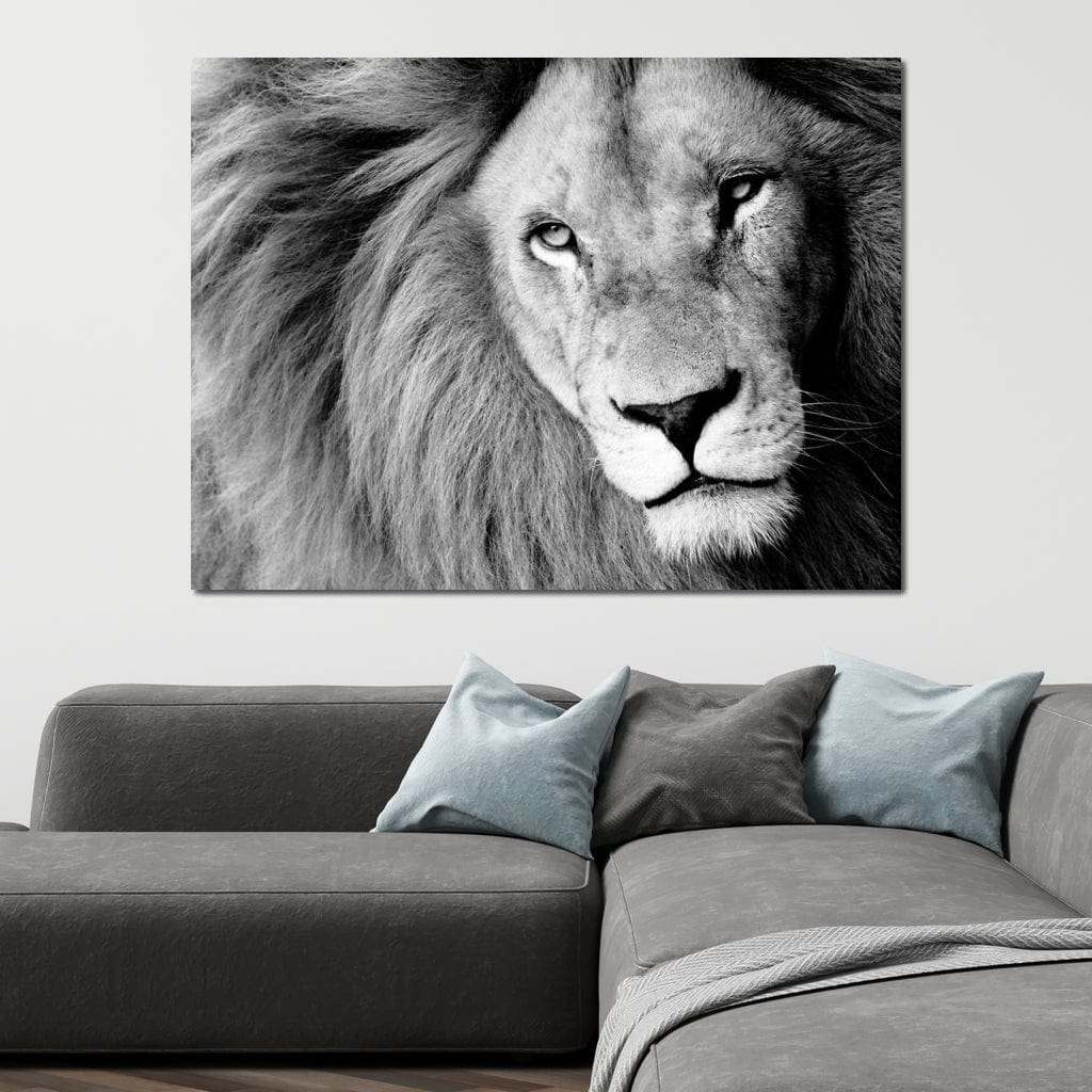 Lion Portrait Canvas Wall Art