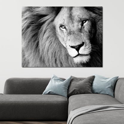 Lion Portrait Canvas Wall Art