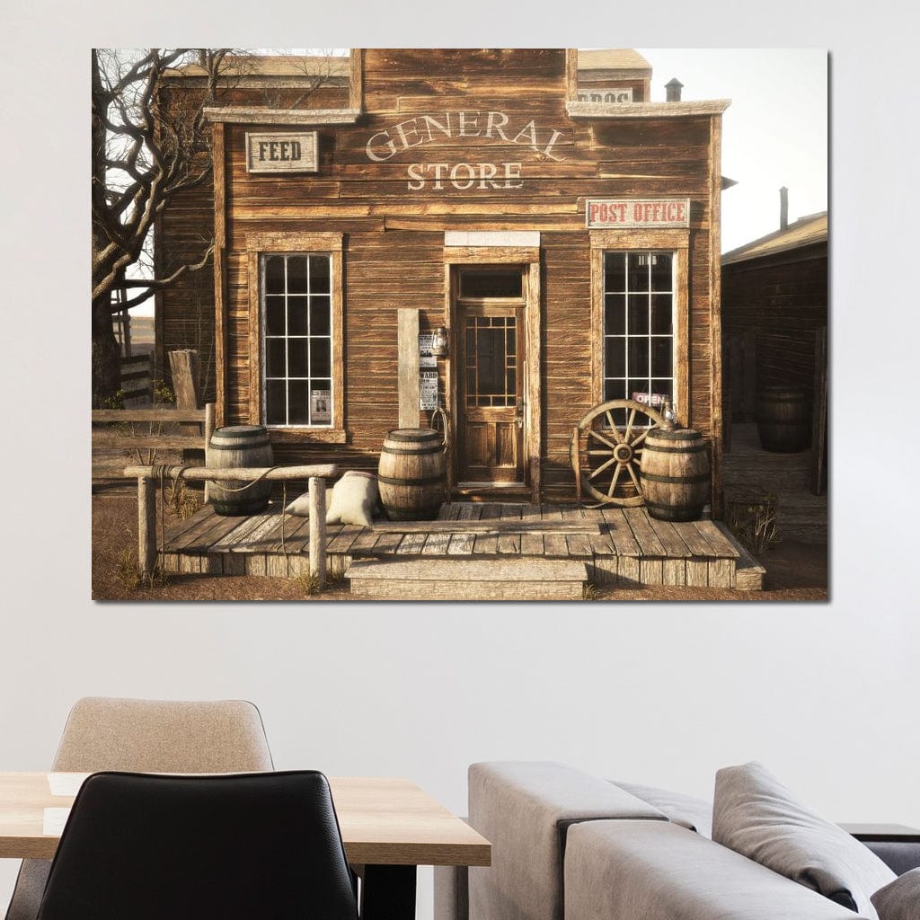 General Store Canvas Wall Art