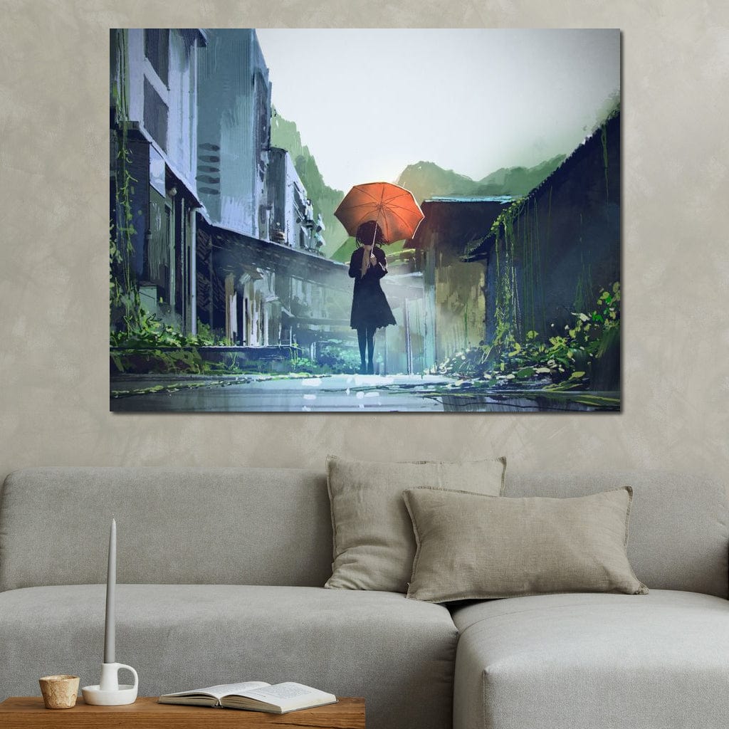 Abandoned Streets Canvas Wall Art