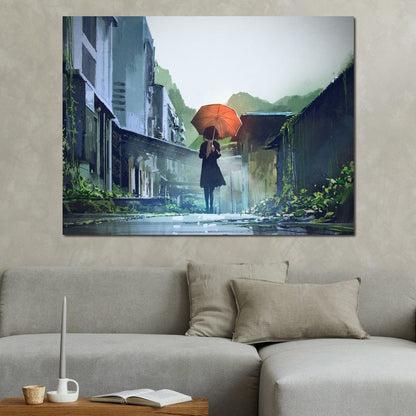 Abandoned Streets Canvas Wall Art