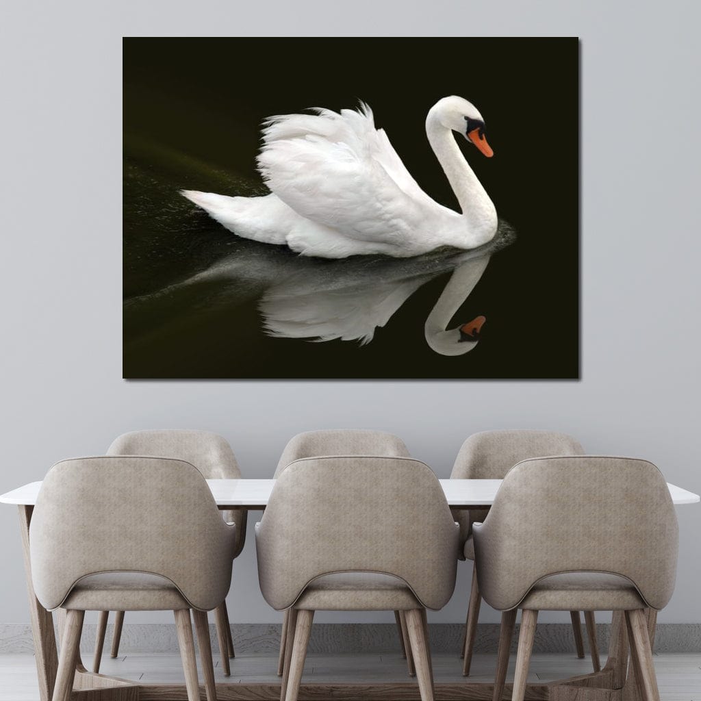 Swan Canvas Wall Art