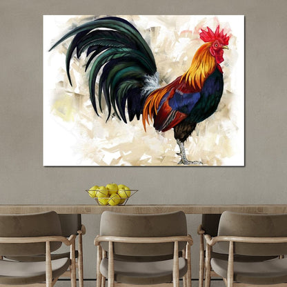 Rooster Canvas Wall Art