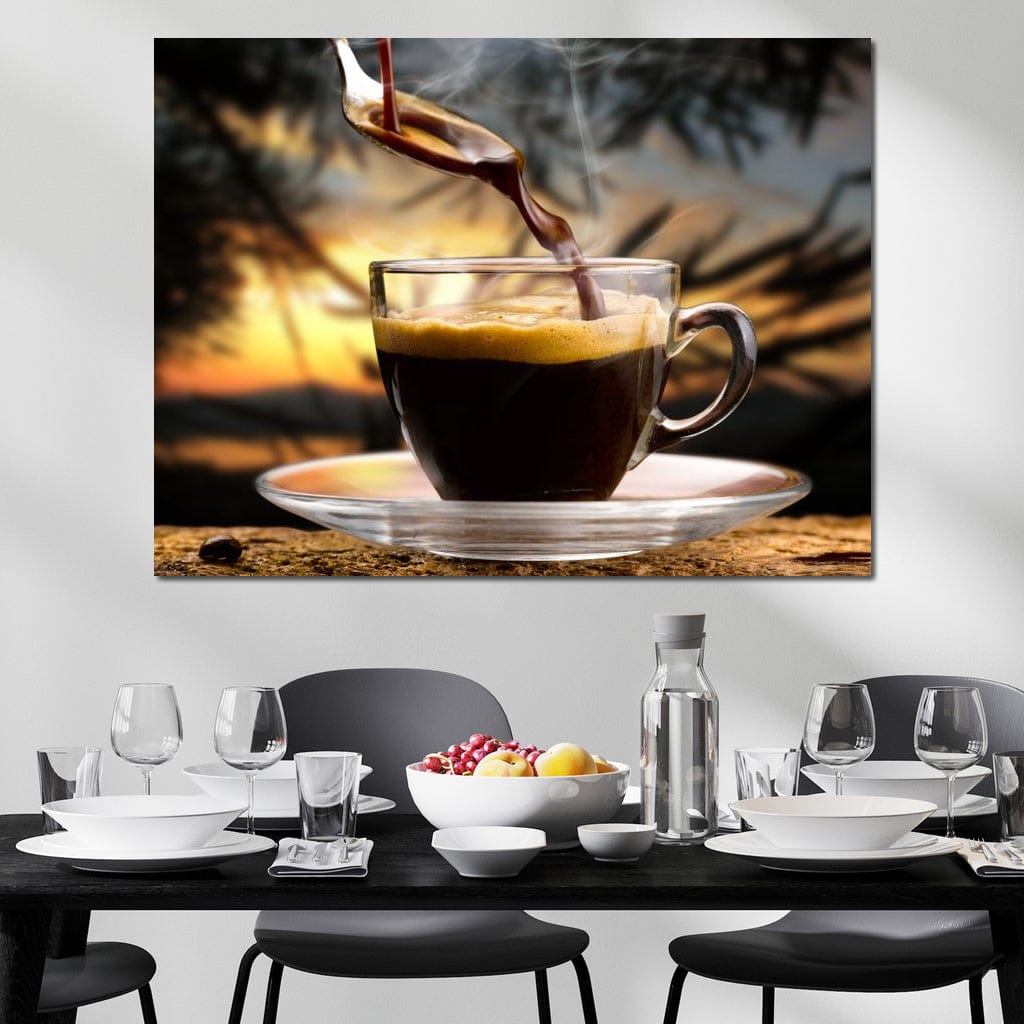 Hot Coffee Canvas Wall Art