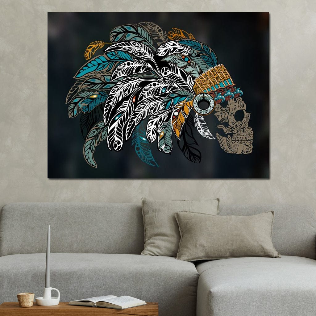 Ornamental Skull Canvas Wall Art