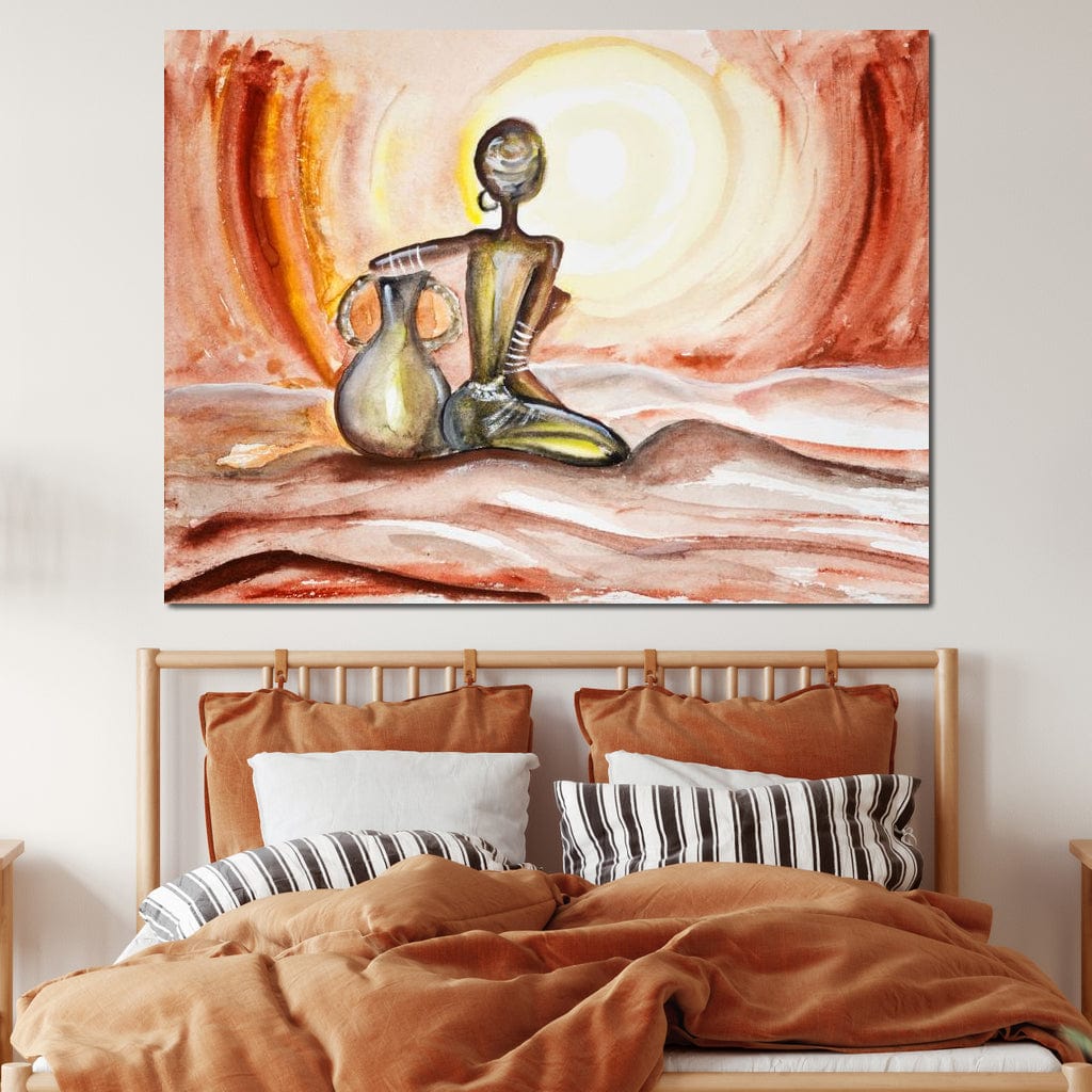 Sunset in Africa Canvas Wall Art