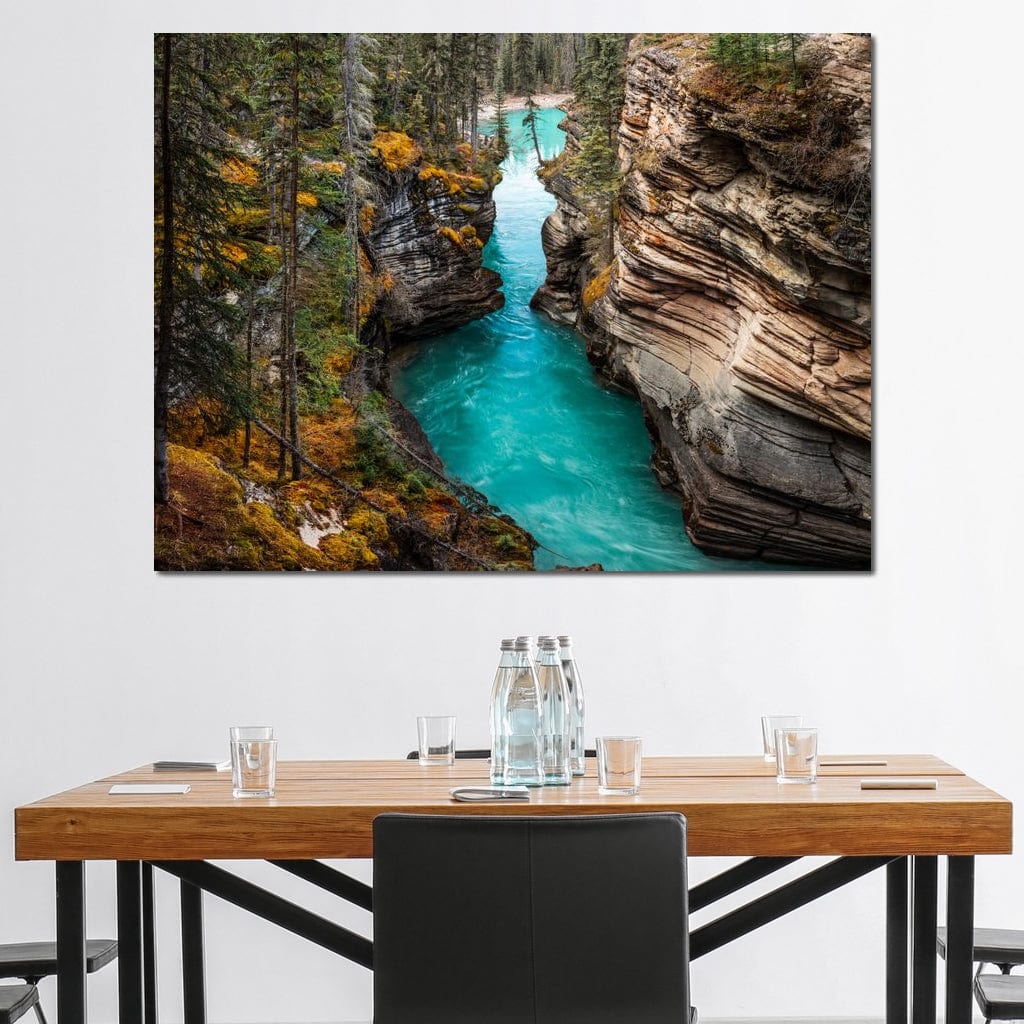 Athabasca Falls Canvas Wall Art