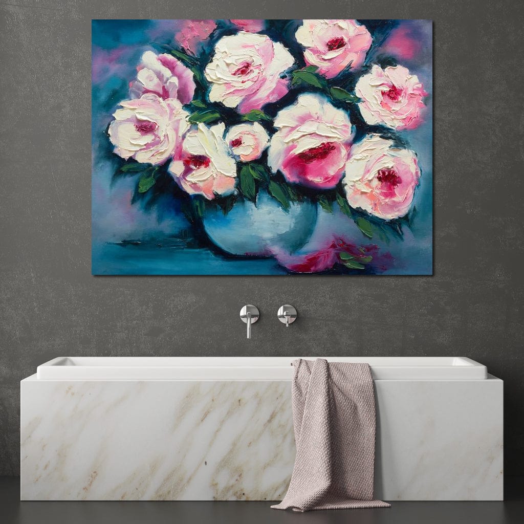 Beautiful Peonies Canvas Wall Art