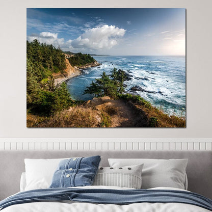 Blue Coast Canvas Wall Art