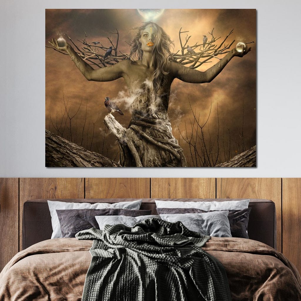 Tree Shaman Canvas Wall Art