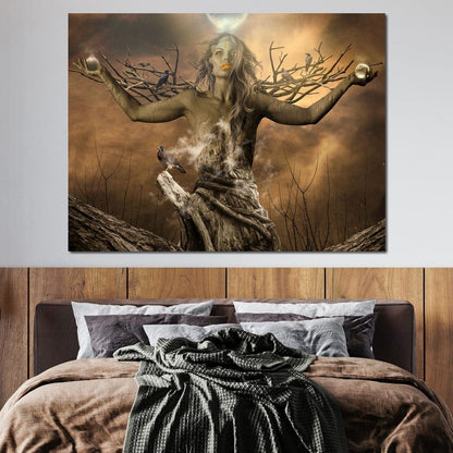 Tree Shaman Canvas Wall Art