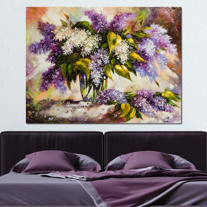 Lilac Bouquet Canvas Wall Art