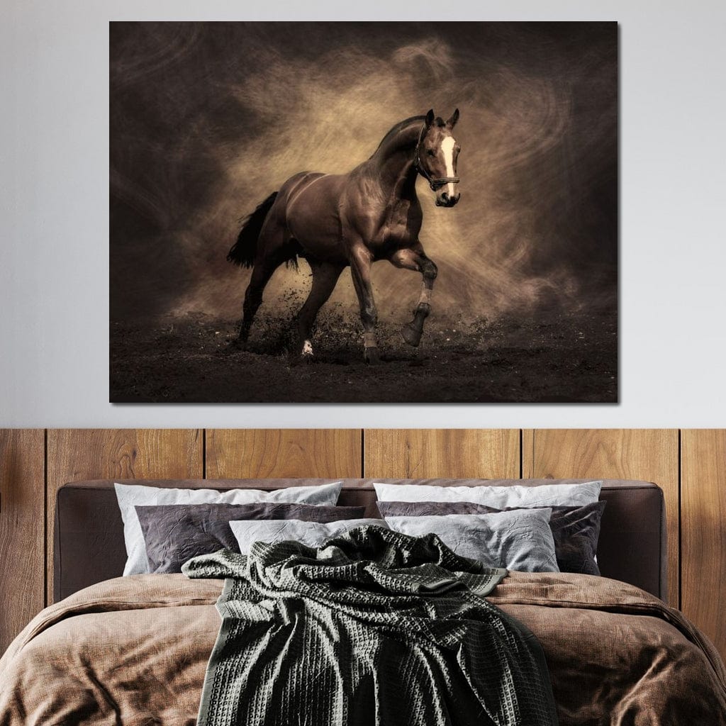 Brown Horse Canvas Wall Art