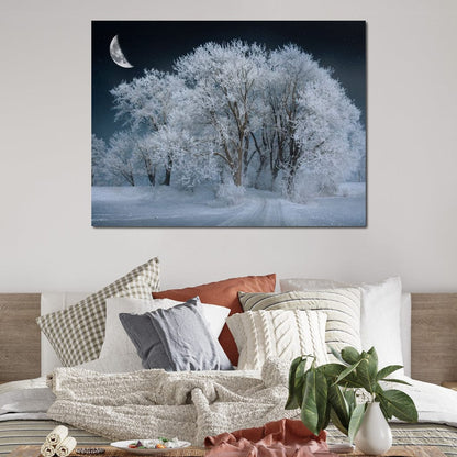 Winter Snow Forest Canvas Wall Art