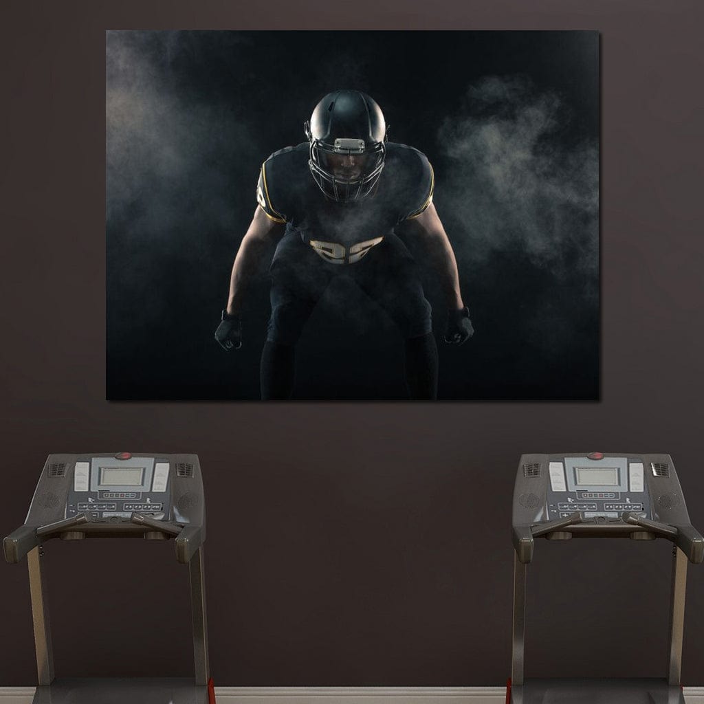 Football Athlete Canvas Wall Art