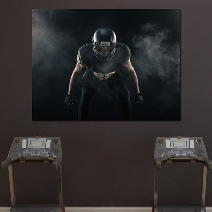 Football Athlete Canvas Wall Art