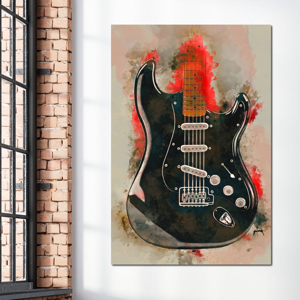 David Gilmour's Guitar Canvas Wall Art
