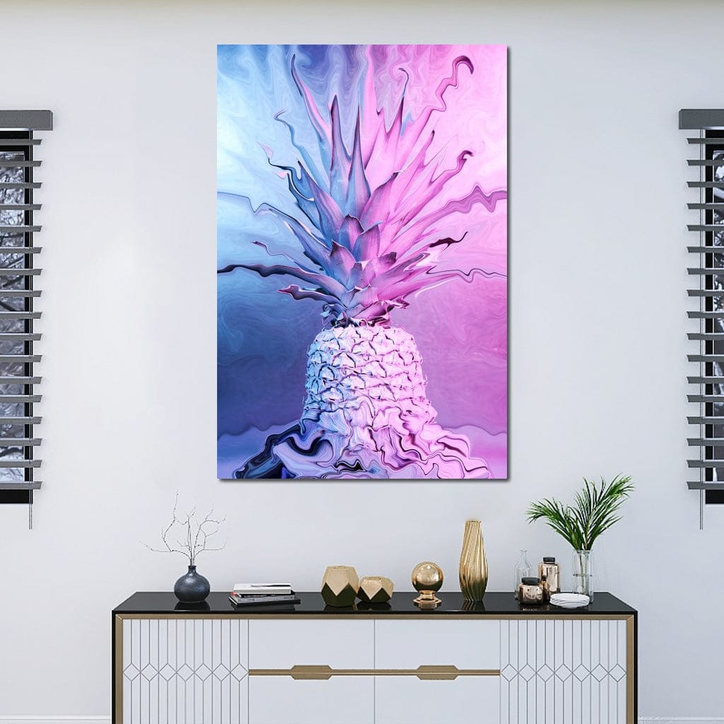 Psychedelic Pineapple Canvas Wall Art