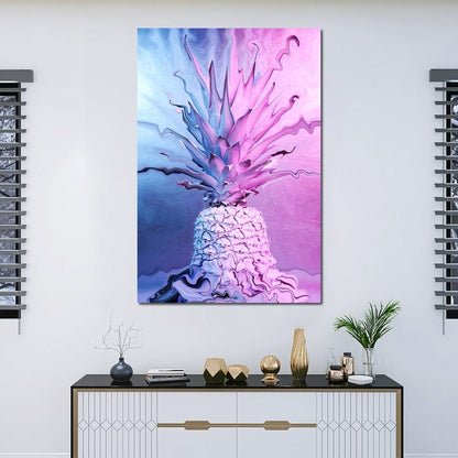 Psychedelic Pineapple Canvas Wall Art