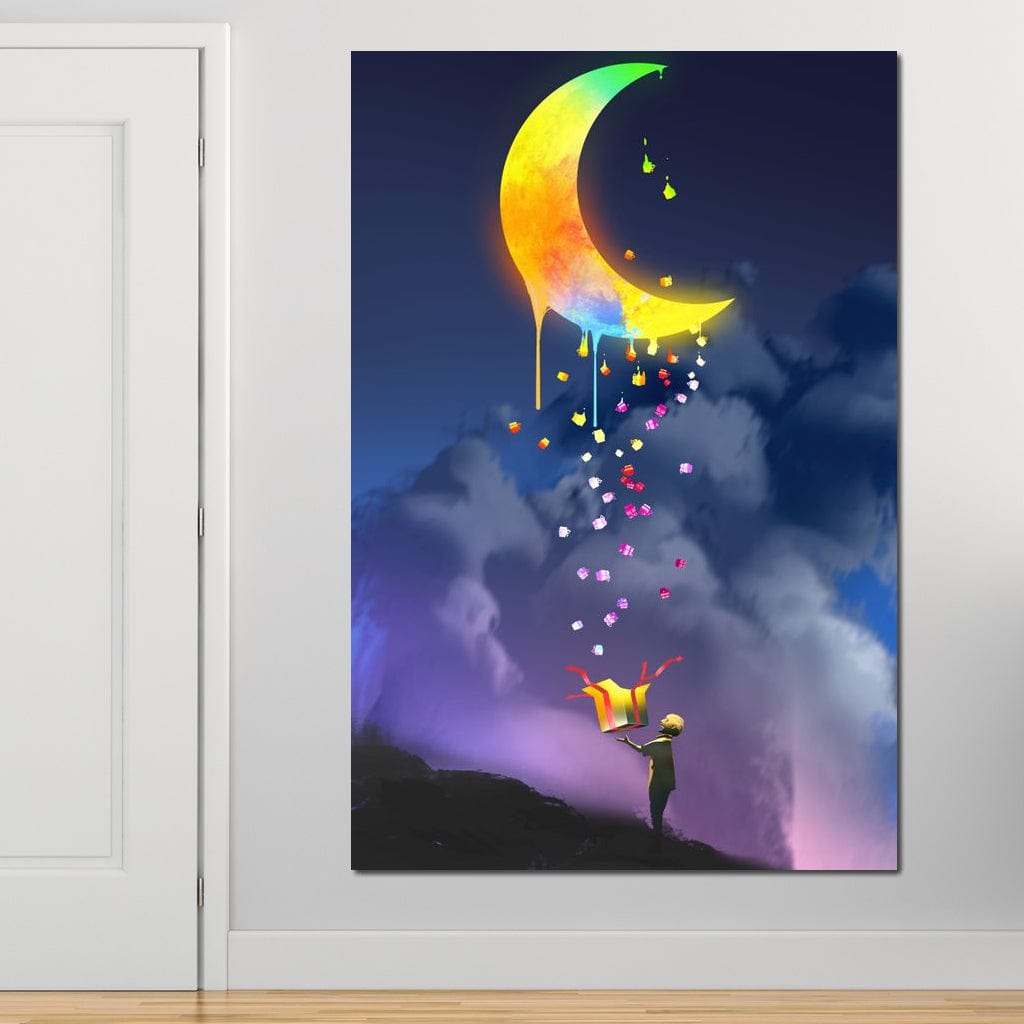 Moon Gift Canvas Wall Art