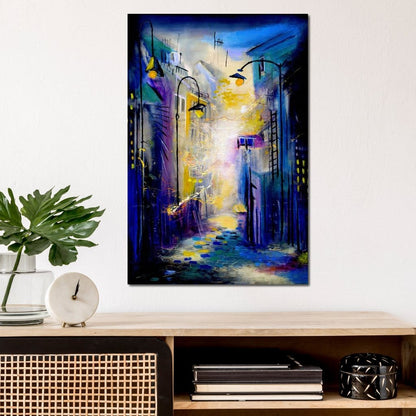 Dark Alley Canvas Wall Art