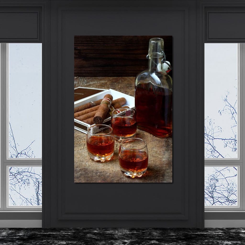 Cigars & Cognac Canvas Wall Art