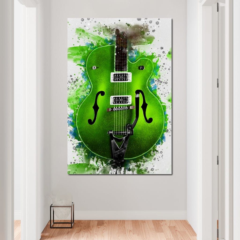 Brian Setzer's Guitar Canvas Wall Art