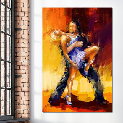 Rumba Dancers Canvas Wall Art