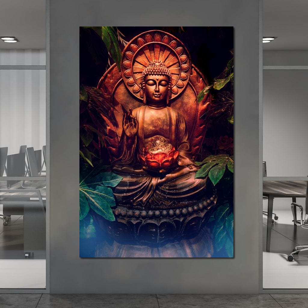 Zen Buddha Meditation Canvas Wall Art