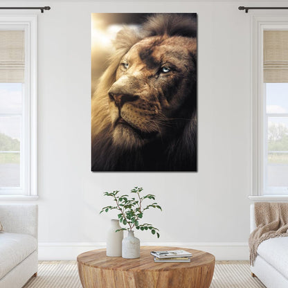 Lion Boss Canvas Wall Art