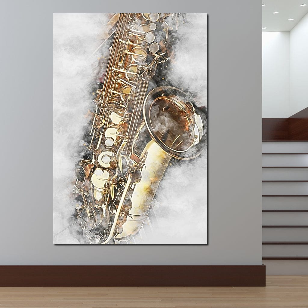 Saxophone - Mateo Canvas Wall Art