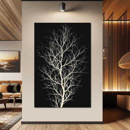The Black Tree Canvas Wall Art