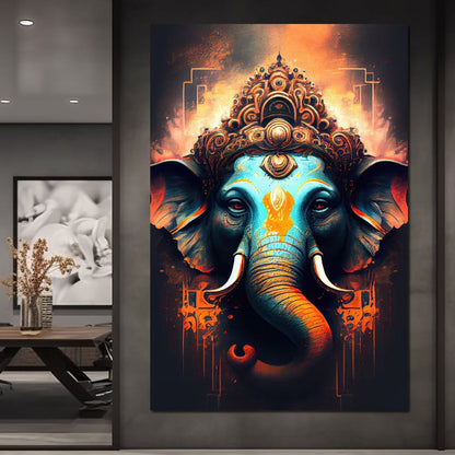 Ganesha's Strength Canvas Wall Art