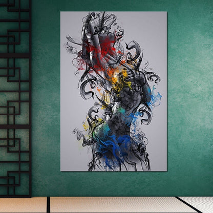 The Smoke Collection 02 Canvas Wall Art