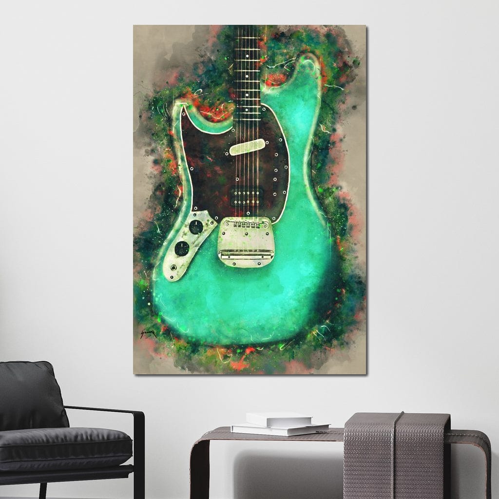 Kurt Cobain's Guitar Canvas Wall Art