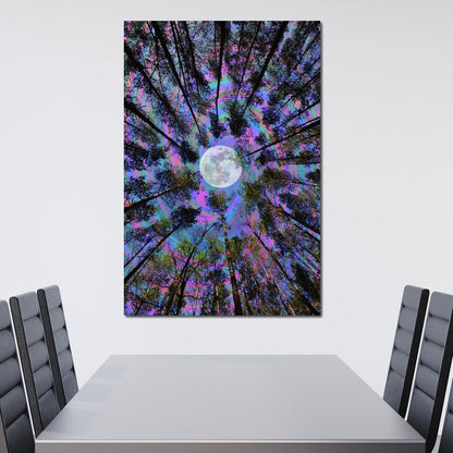Moon Swirl Canvas Wall Art