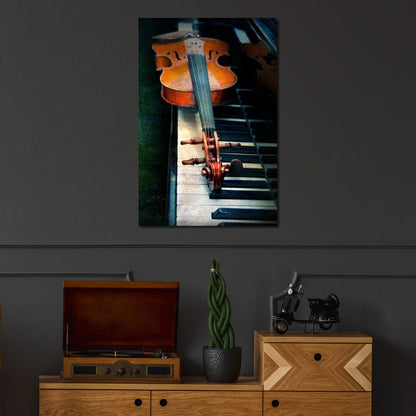 Piano & Violin Canvas Wall Art