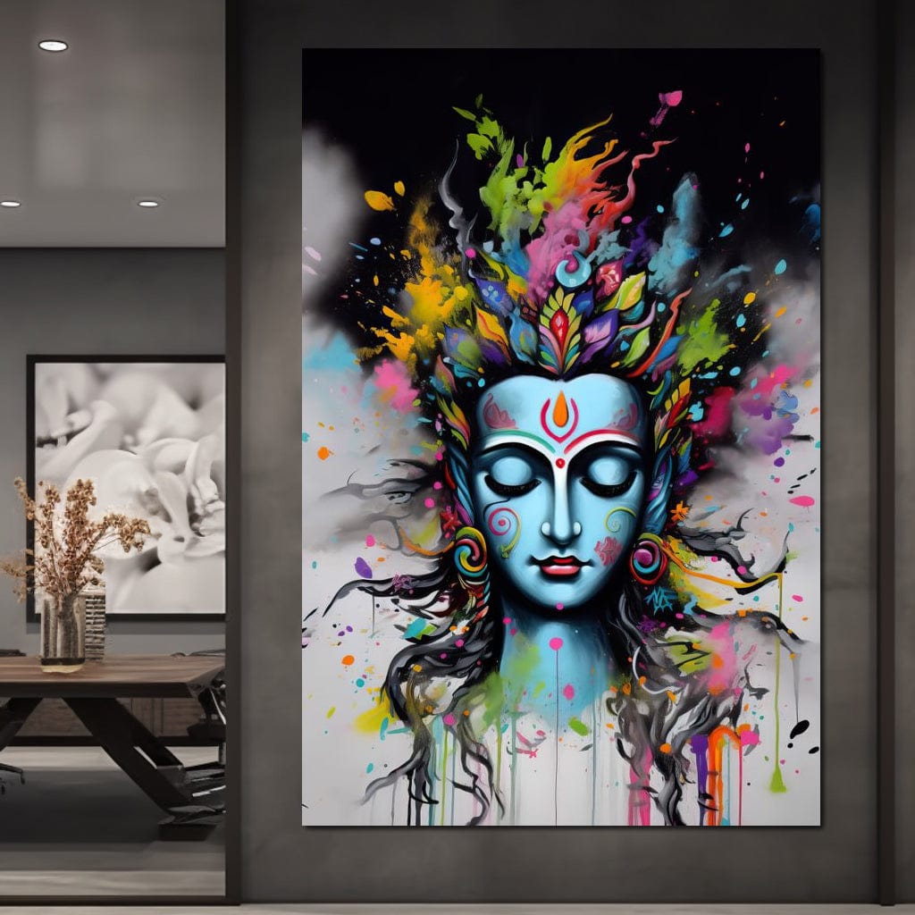 Heavenly Shiva Canvas Wall Art