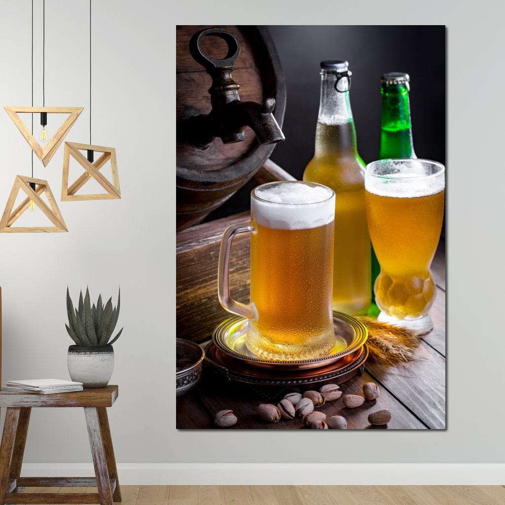Light Beers Canvas Wall Art