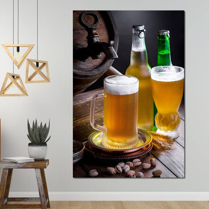 Light Beers Canvas Wall Art