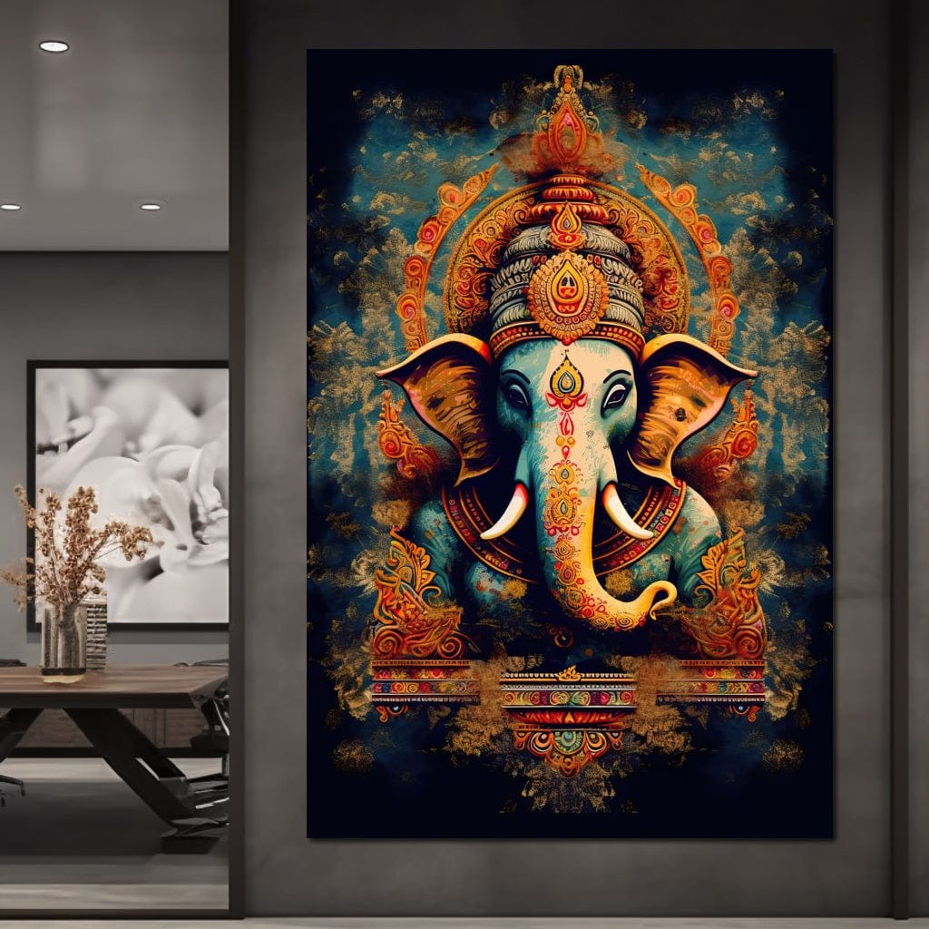 Tranquil Ganesha Canvas Wall Art