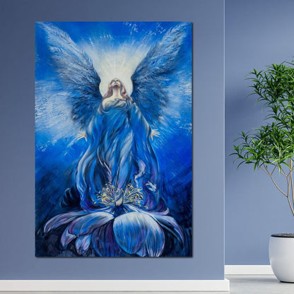 Blue Angel Canvas Wall Art