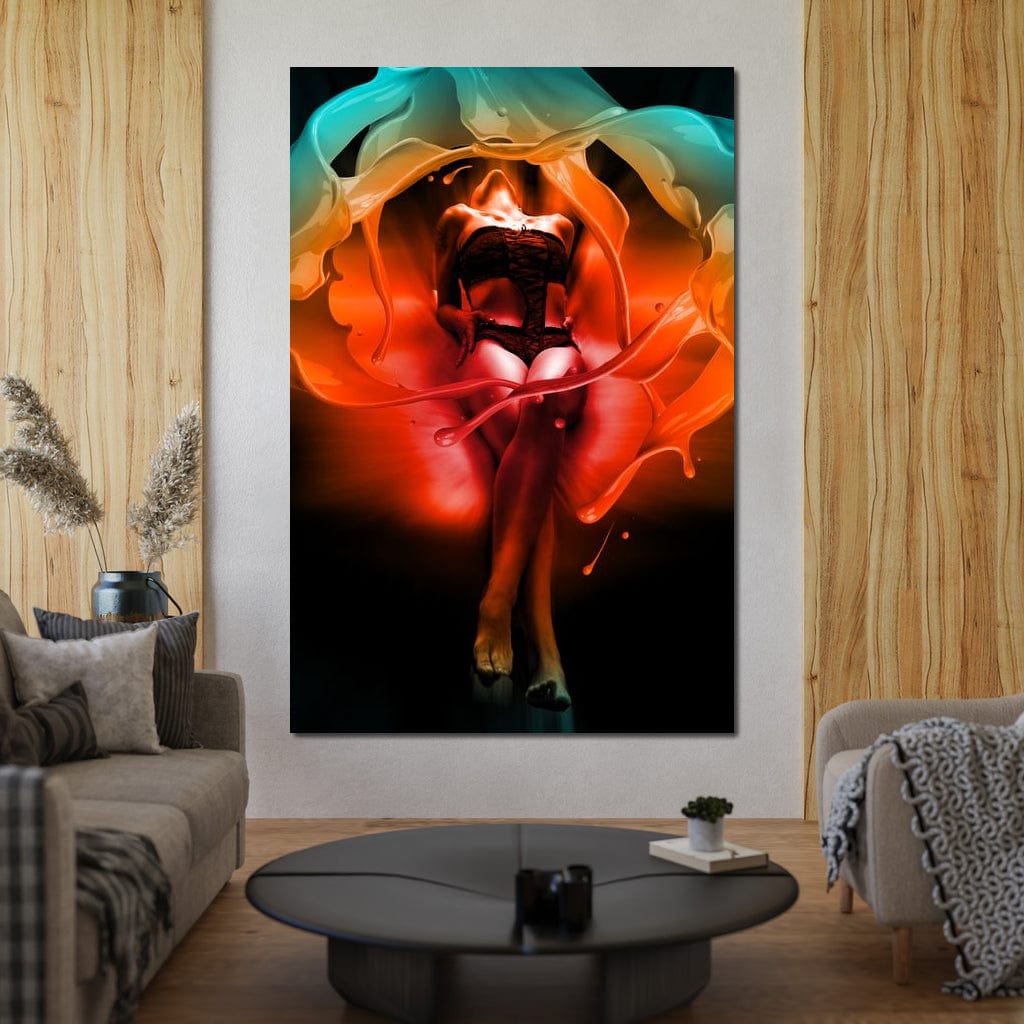 Color of Seduction Canvas Wall Art