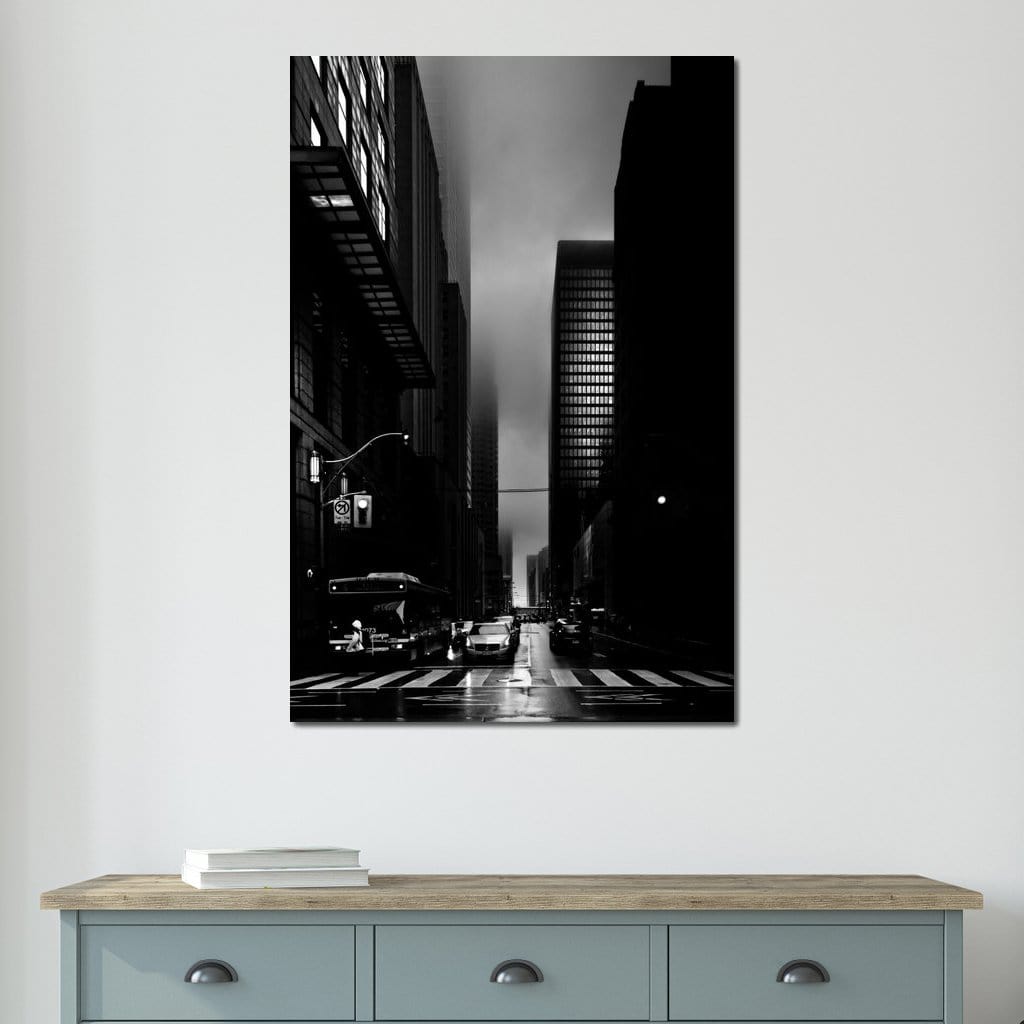 Downtown Toronto Fogfest no35 Canvas Wall Art