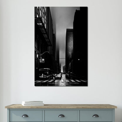 Downtown Toronto Fogfest no35 Canvas Wall Art