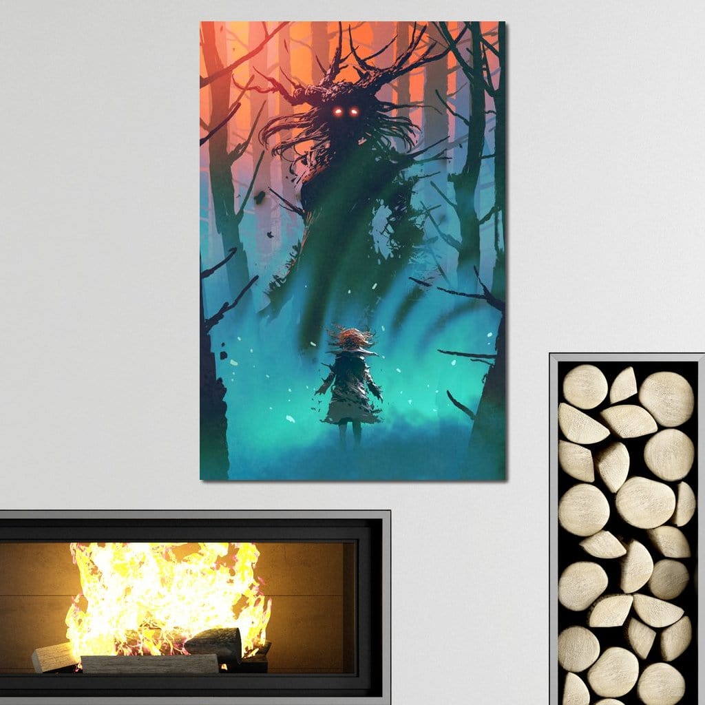 Witch in the Woods Canvas Wall Art