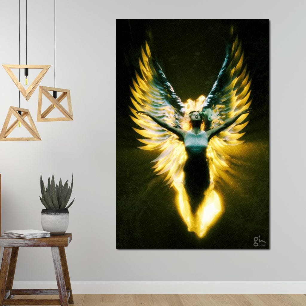 Angel Wings in Awe - G'n Art Canvas Wall Art